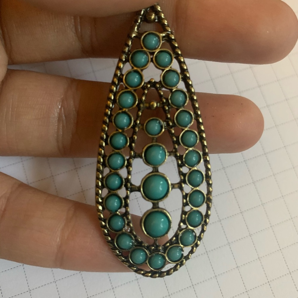 Turquoise drop earrings - never worn!